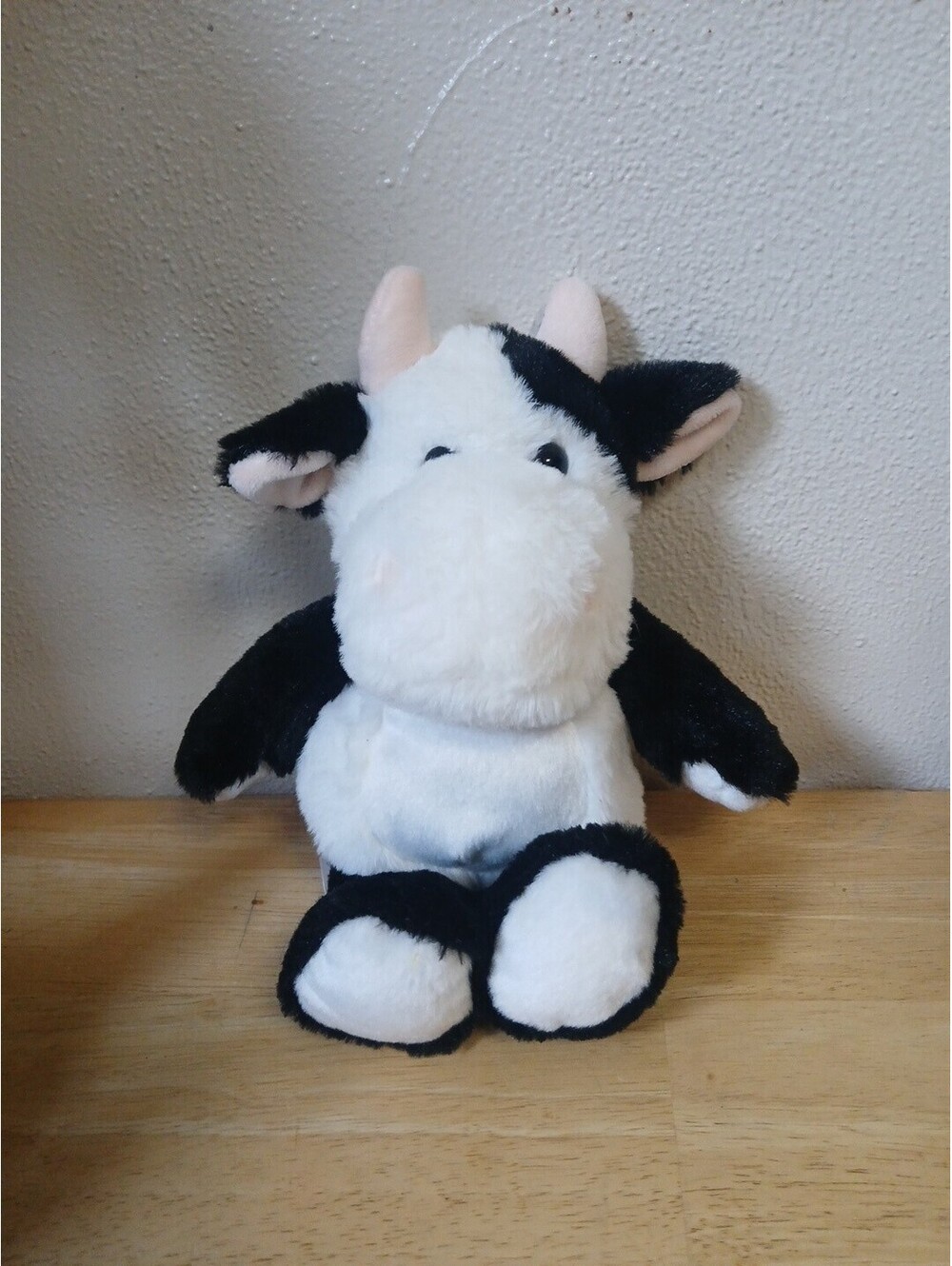 Fiesta Cow Plush 12 Inch Black White Travel Tails Stuffed Animal Toy